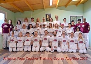 Arhanta Yoga YTT Kurs August-September 2017