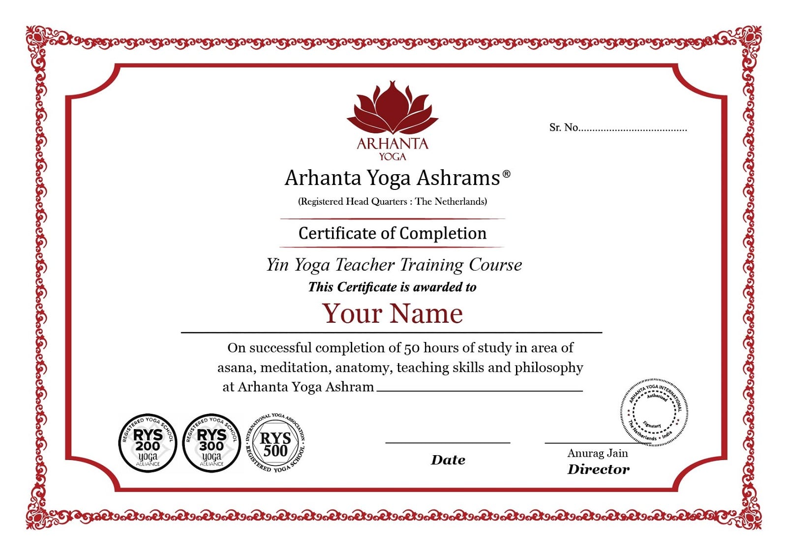 50-Stunden-Zertifikat für die Yin-Yoga-Lehrerausbildung