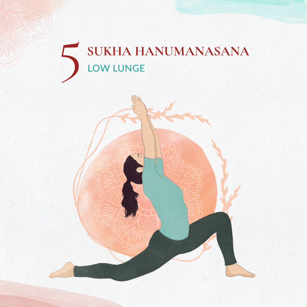 Sukha Hanumanasana - Tiefer Ausfallschritt
